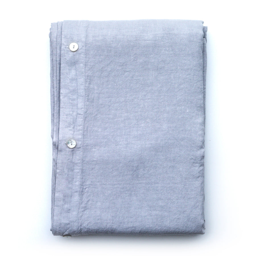 Extra jemné lněné povlečení na jednolůžko Vapor Blue